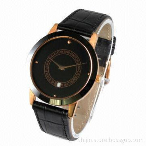Fashionable stainless steel quartz diamond watch with Japan movement